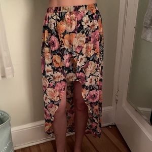 Forever 21 Flower Maxi Skirt Size Small
